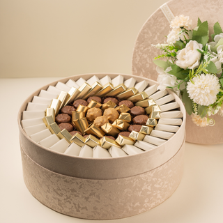 Boite Chocolat 30 cm - Beige