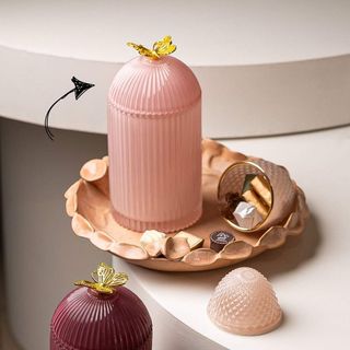 Bonbonnière Papillon - Rose clair