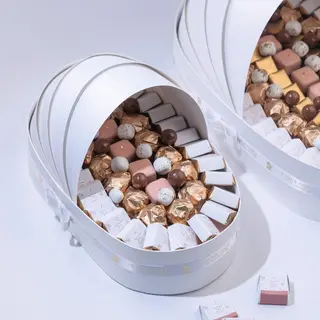 Couffin Moyen Blanc - Chocolat