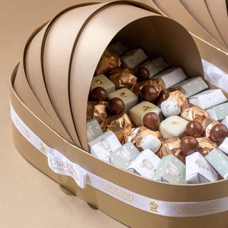 Couffin Moyen Doré - Chocolat