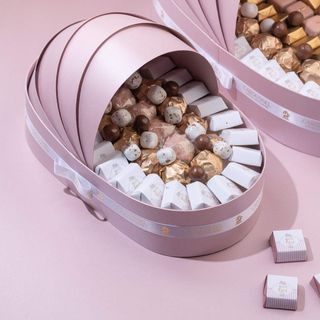 Couffin Moyen Rose - Chocolat