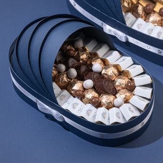 Couffin Moyen Bleu Roi -chocolat