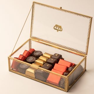 Boite à bijoux rectangulaire - Chocolat (GF)