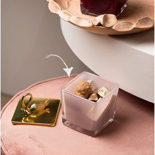 Bonbonnière Cygne rose- Chocolat