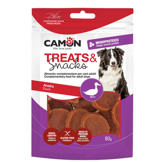 CAMON gourmandise pour chien CANARD ESCLAVES 80g (80830)