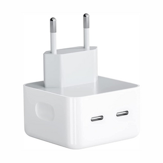 Adaptateur Secteur Dual Port USB‑C 50 W – Charge Rapide pour Deux Appareils