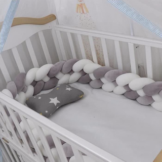 Tresse protectrice de berceau - gris