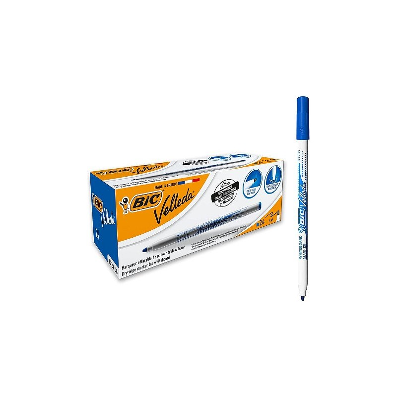 Bic Wb Marker Vell 1721 Blue 24 In Box