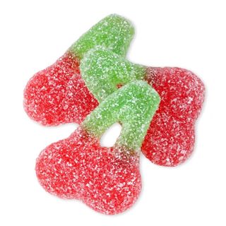 Двійні вишневі кисленькі жувальні цукерки 100г