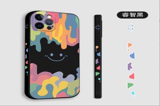 Watercolour smiley face phone case iPhone 14