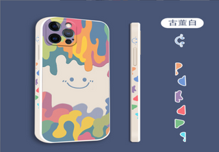 Watercolour smiley face phone case iPhone 14PRO