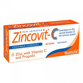HealthAid Zincovit-C Chewable Lozenges, 60 Tablets