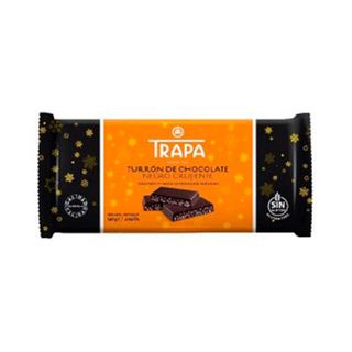 Nougat croustillant au chocolat noir 140g - TRAPA