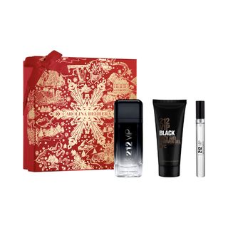 Estuche 212 Vip Black  Eau De Parfum  100 Ml Vaporizador + Gel De Baño  100 Ml + 10 Ml Vaporizador Carolina Herrera 121707