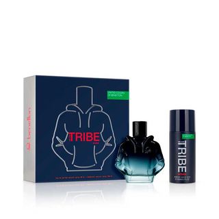 Set Tribe Intense Eau De Parfum 90 Ml Vaporizador + Desodorante 150 Ml Benetton 121519