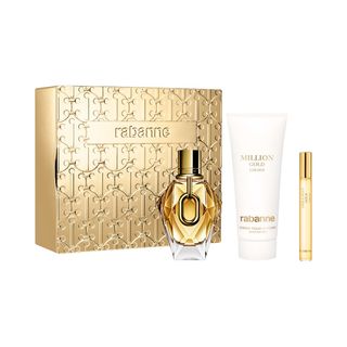 Estuche 1 Million Gold For Her  Eau De Parfum  90 Ml Vaporizador Recargable + Locion Corporal  100 Ml + 10 Ml Vaporizador Rabanne 121731