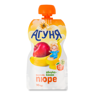 Пюре Агуня Яблуко-банан 90г