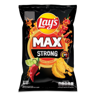 Чипси Lay's Max Strong зі смаком чилі та лайму 95г