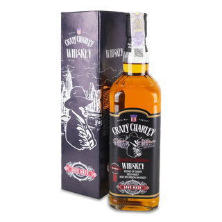 Віскі Crazy Charley Blended чорний в коробці 0,7л