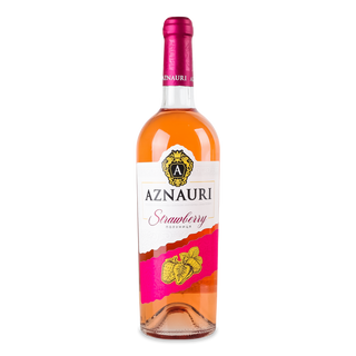 Напій винний Aznauri Strawberry рожевий напівсолодкий 0,75л