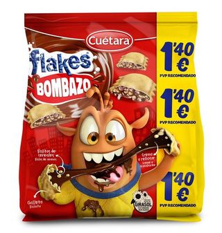 Galletas Flakes Bombazo 1,40€ 120 G