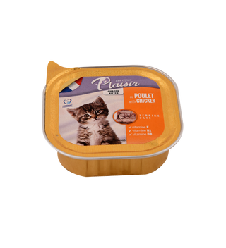 Pâté pour chat au poulet et au lait 100g - LES REPAS PLAISIR