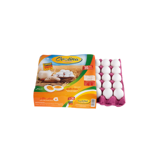 Œufs frais Jaune orange OVOLINA 30 Pièces - 025