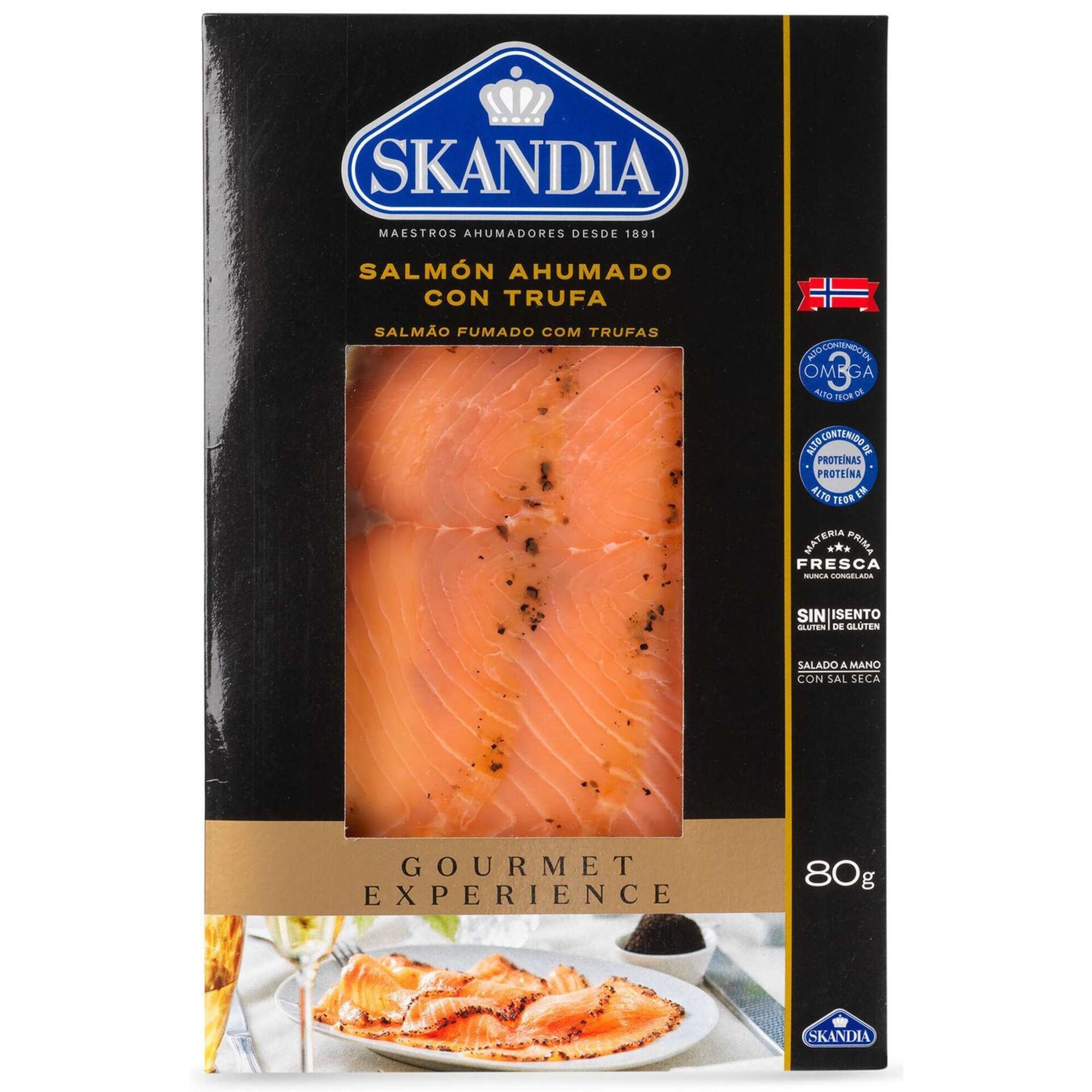 Salmão Fumado e Caviar