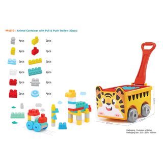 Sunta kocke u kolicima sa likom tigra, 30 kom ,