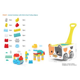 Sunta kocke u kolicima sa likom mace, 30 kom ,