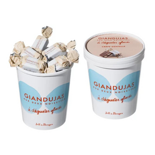 Pot Giandujas Glacés Chocolat Au Lait Et Crêpe Dentelle