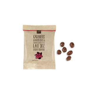 Cacahuètes Caramélisées Enrobées De Chocolat Au Lait