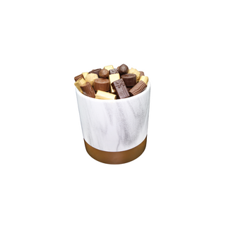 Pot En Marbre Gm Avec 450g De Chocolats