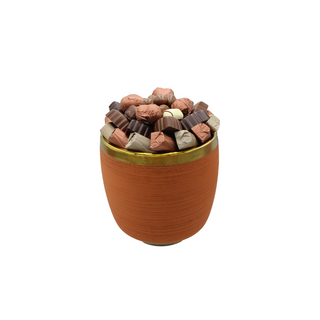 Pot Terracota Avec 400g De Chocolat