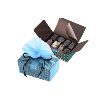 Ballotin 250g Et Pochette Organdi Bleue