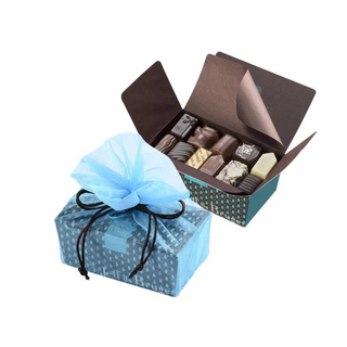 Ballotin 375g Et Pochette Organdi Bleue