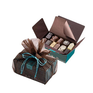 Ballotin 375g Et Pochette Organdi Marron