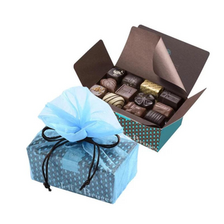 Ballotin 500g Et Pochette Organdi Bleue