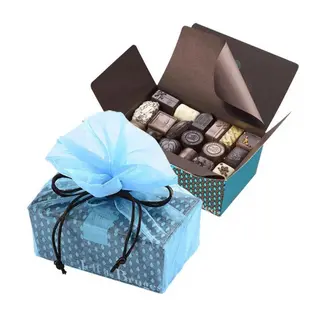 Ballotin 750g Et Pochette Organdi Bleue