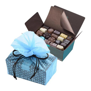 Ballotin 1 Kg Et Pochette Organdi Bleue