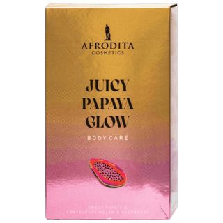 AFRODITA set juicy papaya glow tuš gel + mist za tijelo + balzam za usne