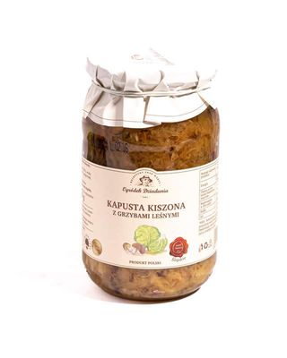 Kapusta Kiszona Z Grzybami Leśnymi 900 Ml