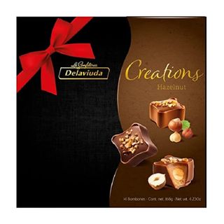 Coupes de Chocolat Croquant aux Noisettes Créations Delaviuda 168g