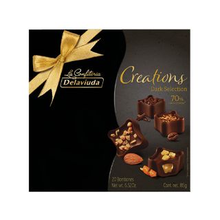 Coupes de Chocolat Noir Créations Delaviuda 185g