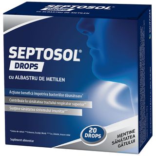Septosol Albastru De Metilen X 20 Dropsuri Biofarm