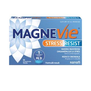 Magnevie Stress Resist Ashwagandha 30 Comprimate Filmate