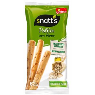 Rosquilleta Plana Con Pipas Snatt'S, Bolsa 60 G
