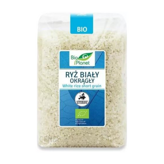 Bio Planet Ryż Biały Okrągły Bio 1 Kg