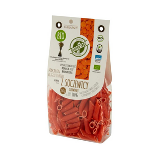 Makaron Bezglutenowy Z Soczewicy Czerwonej Rurka 250 G