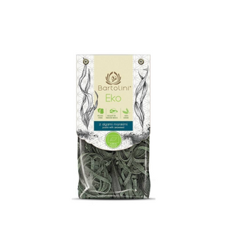 Bartolini Makaron Semolinowy Z Algami Morskimi Gniazda Tagliatelle Bio 250 G